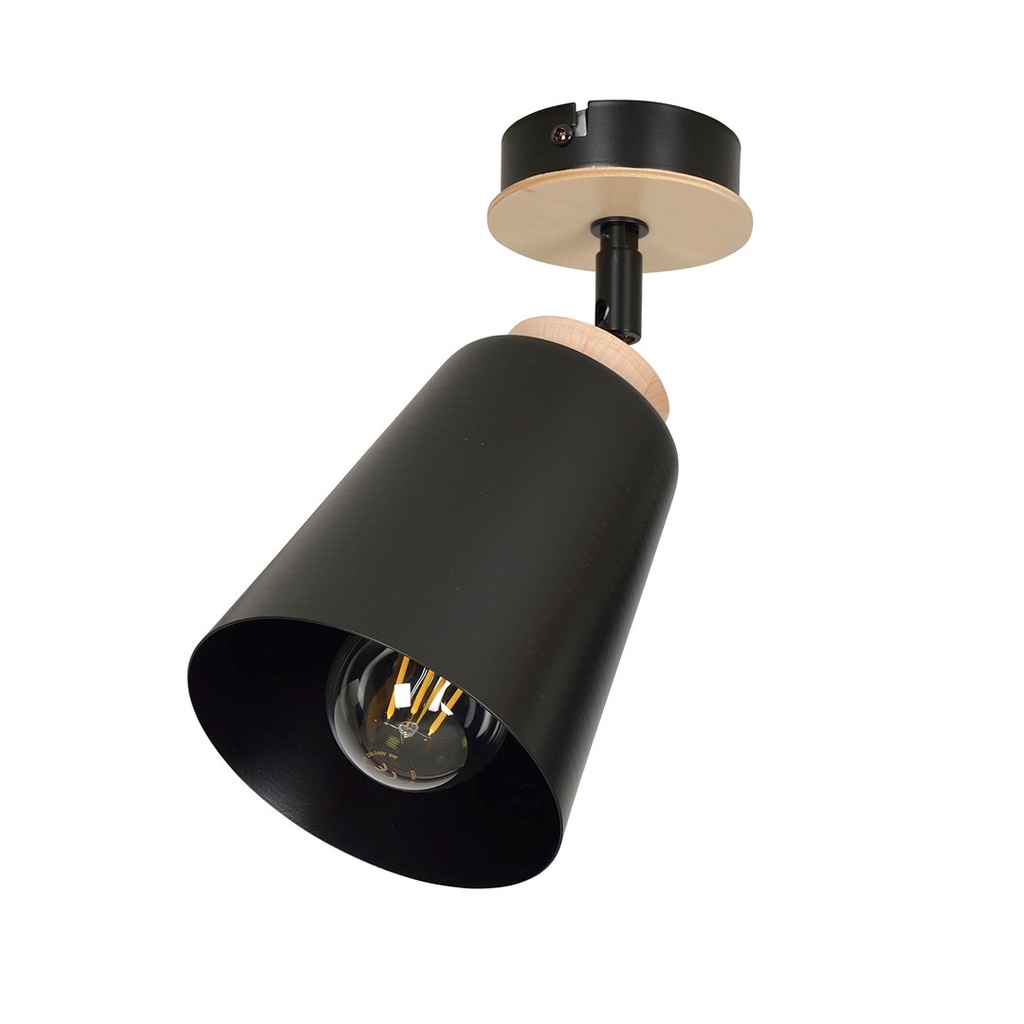 [725/1] Atlas 1 Black ceiling lamp