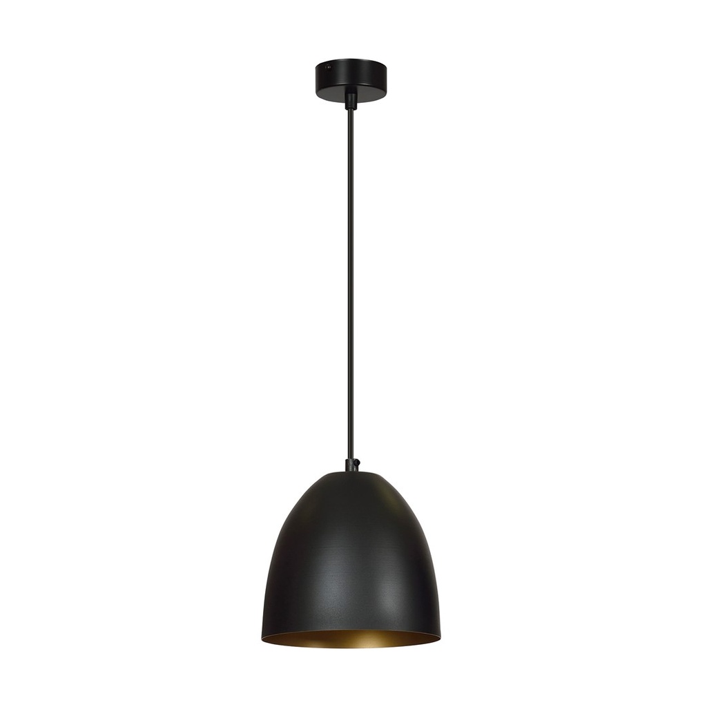 [410/1] Lenox 1 Schwarz / Gold Pendelleuchte