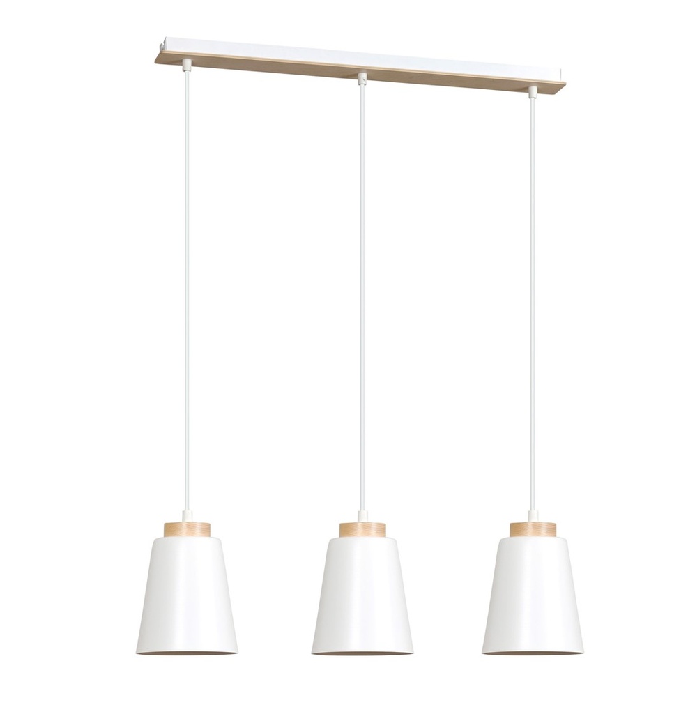 [443/3] Bolero 3 White pendant lamp