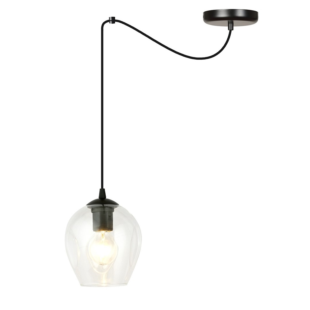 Level 1 Bl Transparente Pendelleuchte