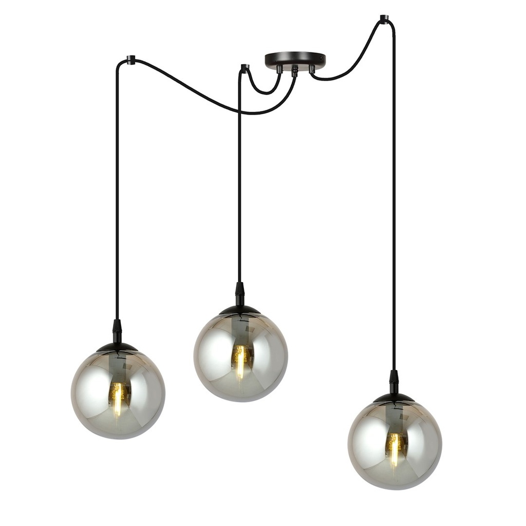 [937/3] Lampe suspendue Gigi 3 Bl Graphite