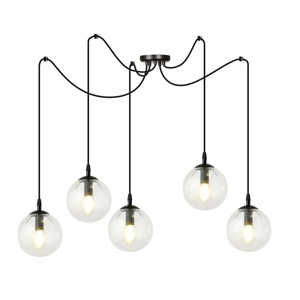 [936/5] Gigi 5 Bl Transparent Pendelleuchte