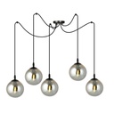 Lampe suspendue Gigi 5 Bl Graphite
