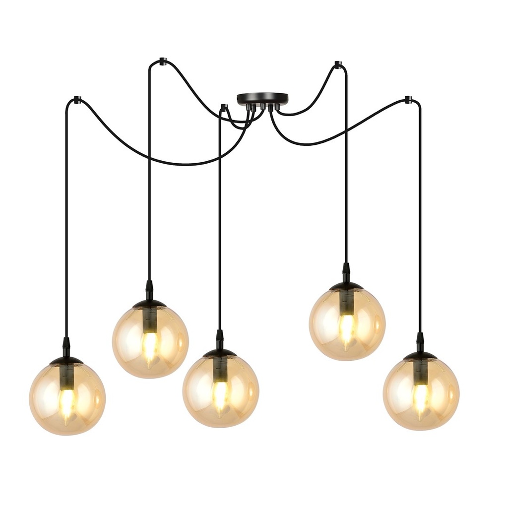 [938/5] Lampe à suspension Gigi 5 Bl Miodowy