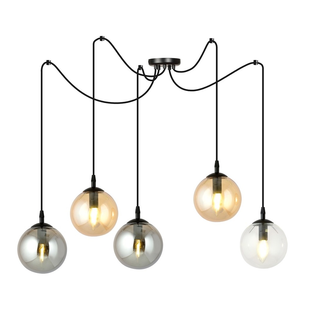 [939/5] Lampe à suspension Gigi 5 Bl Mix