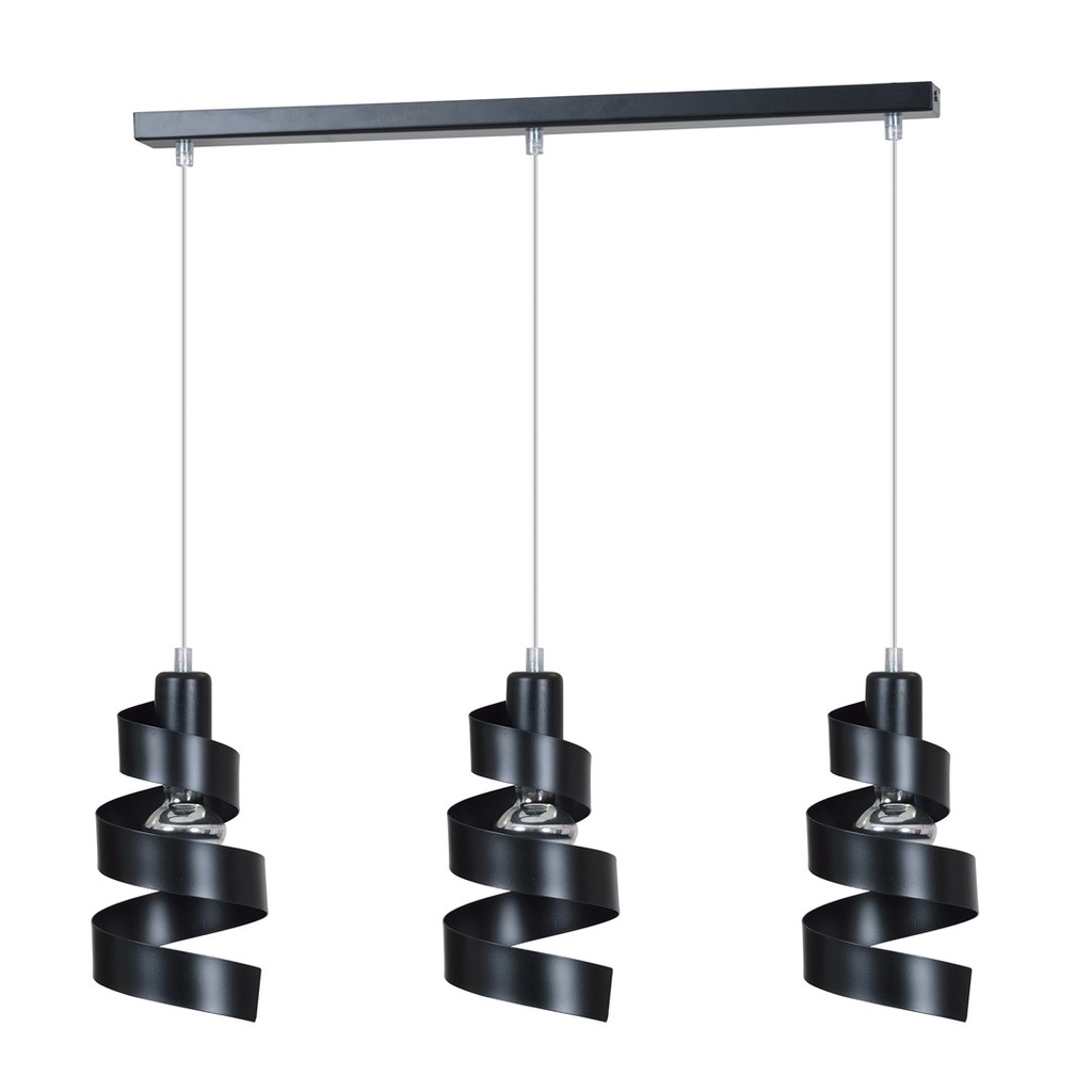 [352/3] Lampe suspendue noire Saga 3