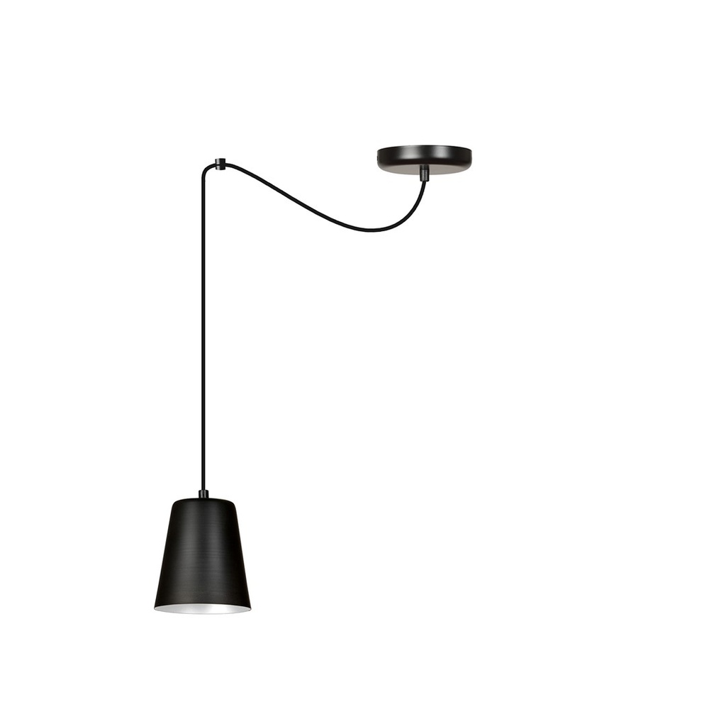 Lampe suspendue Link 1 noire/blanche