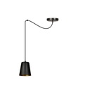 Lampe suspendue Link 1 noire/dorée