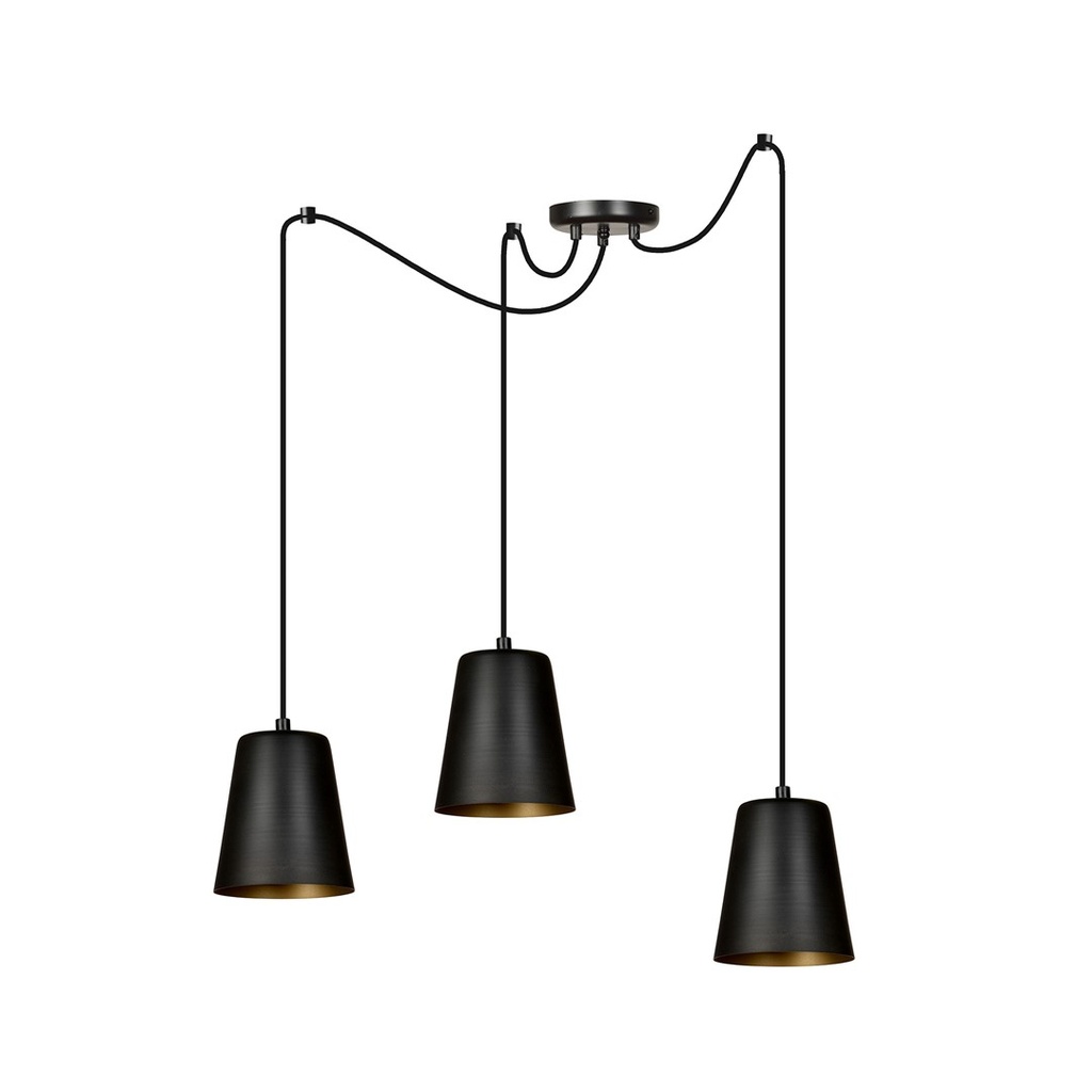 Link 3 Black / Gold pendant lamp