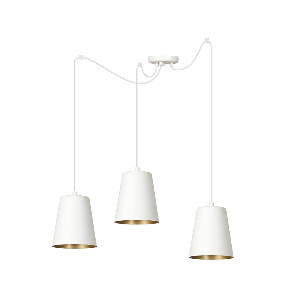 [456/3] Suspension Link 3 Blanc/Doré