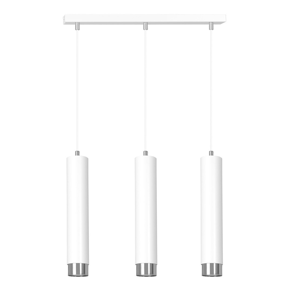 [641/3] Lampe suspendue Kibo 3 Wh/Chrome