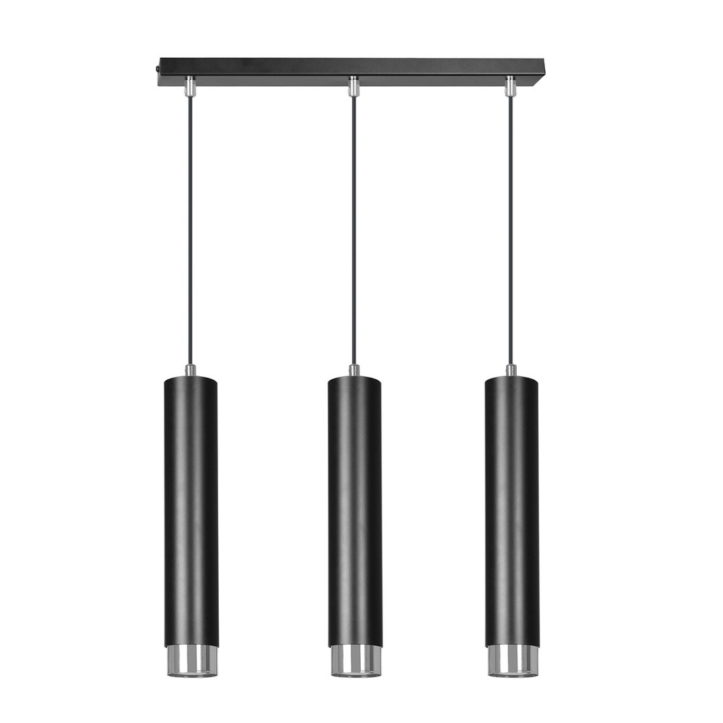 [643/3] Lampe suspendue Kibo 3 Bl/Chrome
