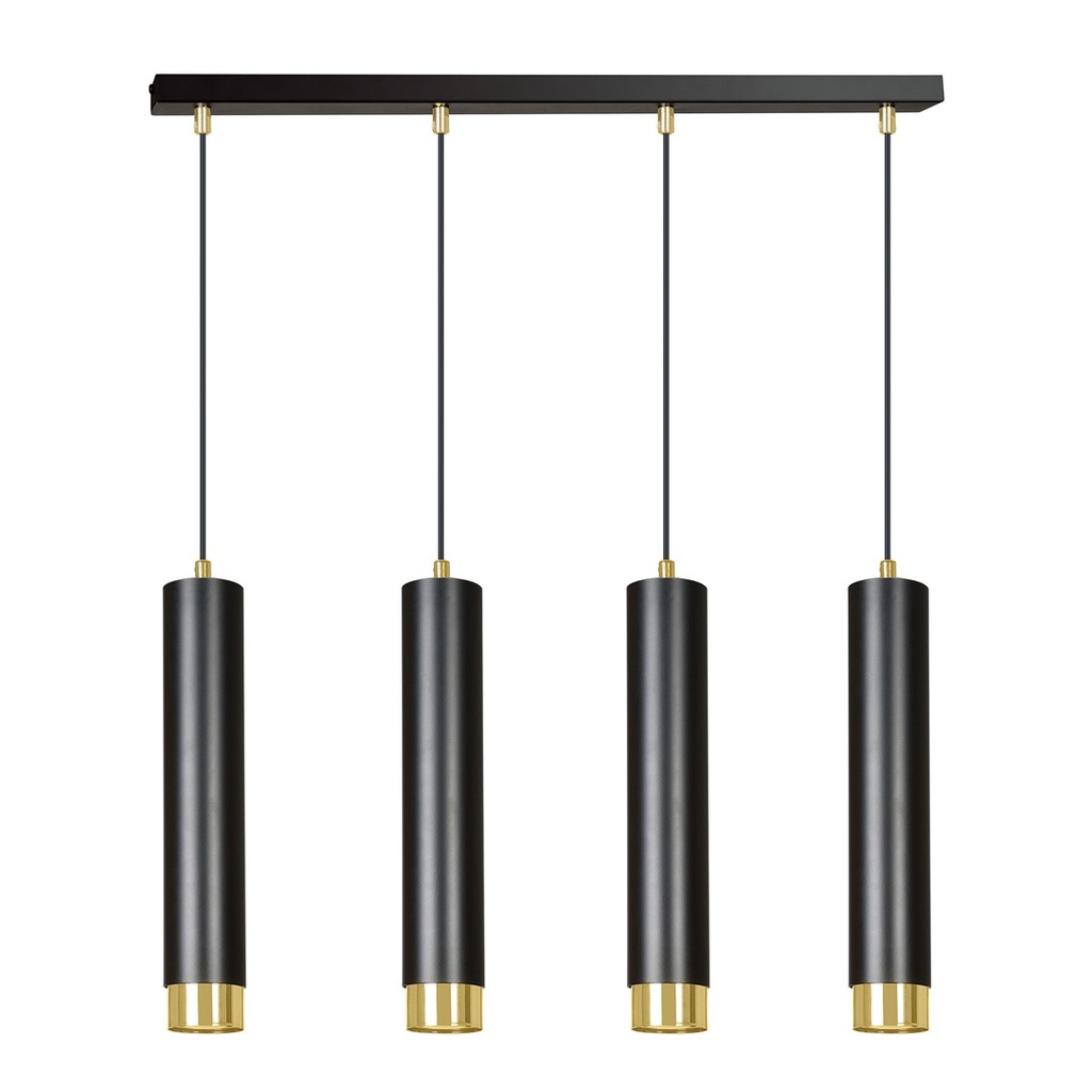 Kibo 4 Bl/Gold Pendelleuchte