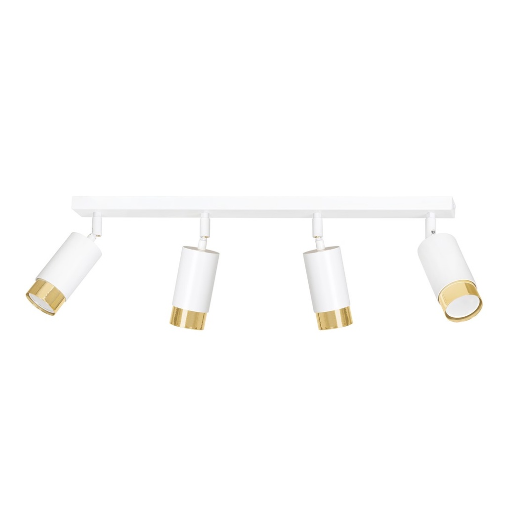 Hiro 4 Wh/Gold Deckenleuchte