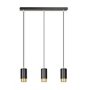 Suspension lamp Fumiko 3 Bl/Gold