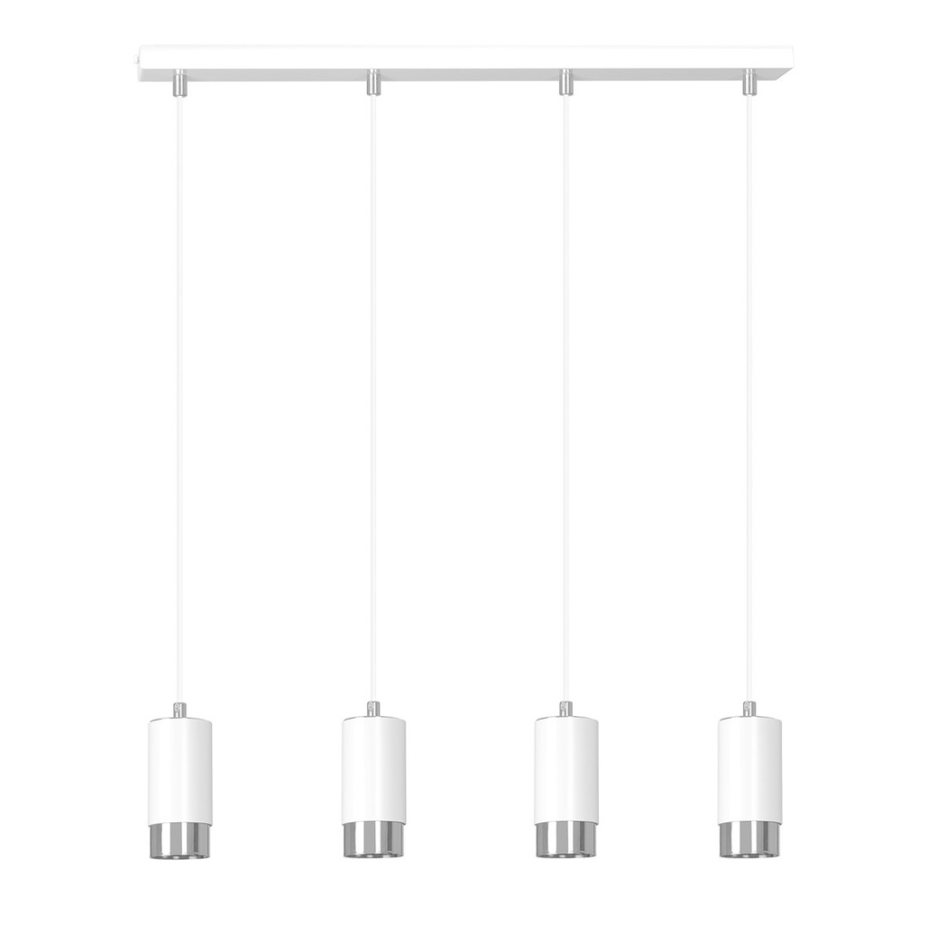 Fumiko 4 Wh/Chrom Pendelleuchte