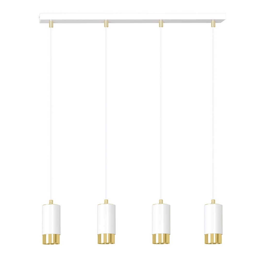 Fumiko 4 Wh/Gold pendant lamp