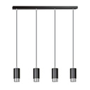 Fumiko 4 Bl/Chrome pendant lamp