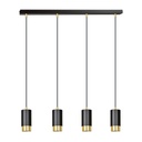 Suspension lamp Fumiko 4 Bl/Gold