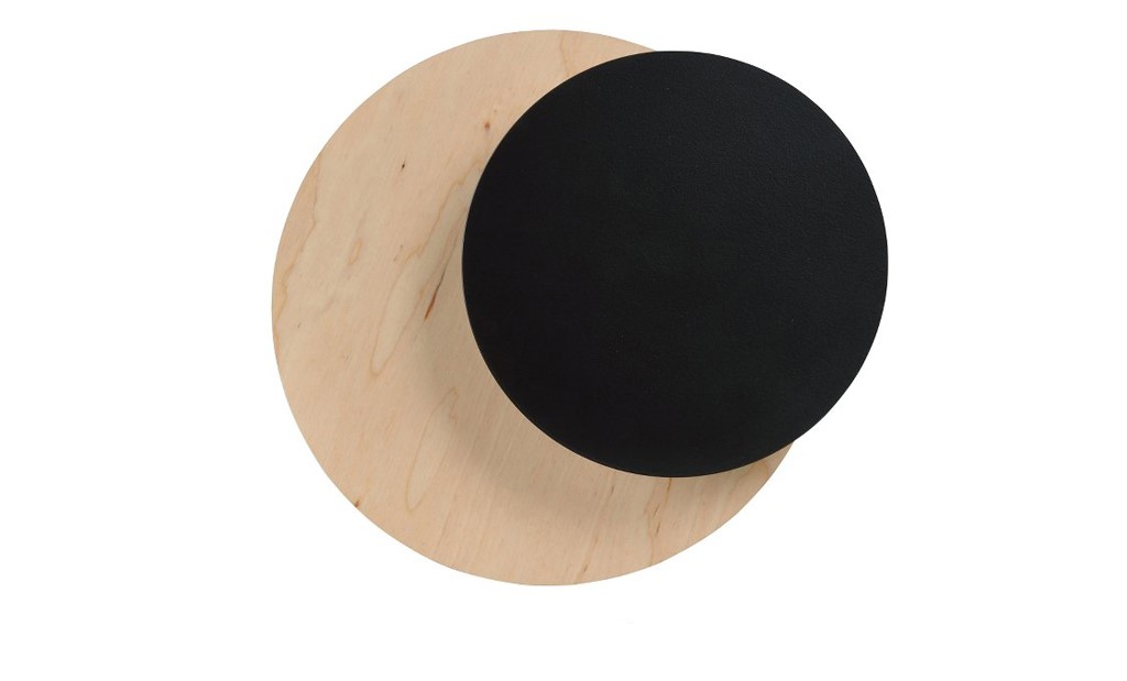 [971/2] Applique murale noire Circle 1B