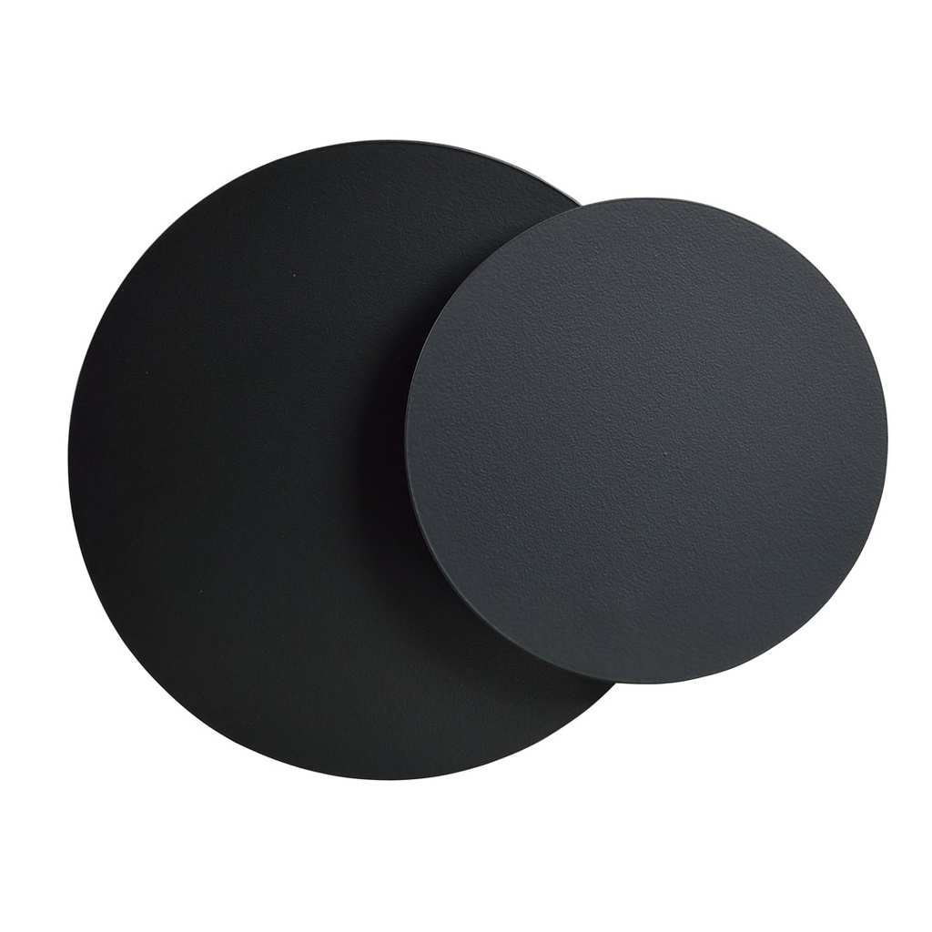 [972/2] Applique murale noire Circle 1C