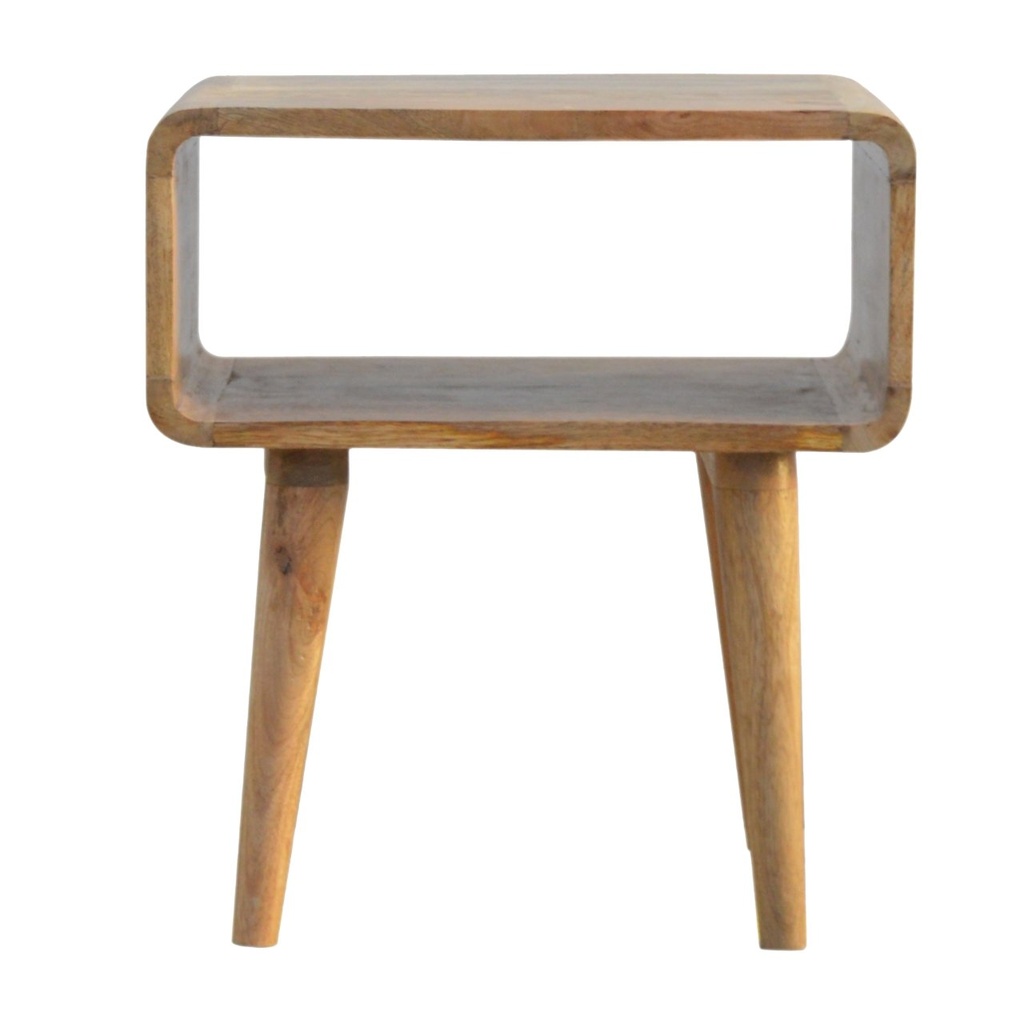 [IN361] Table de chevet ouverte courbée