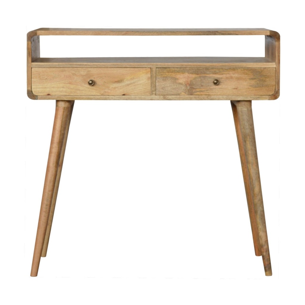 [IN714] Console courbée effet chêne