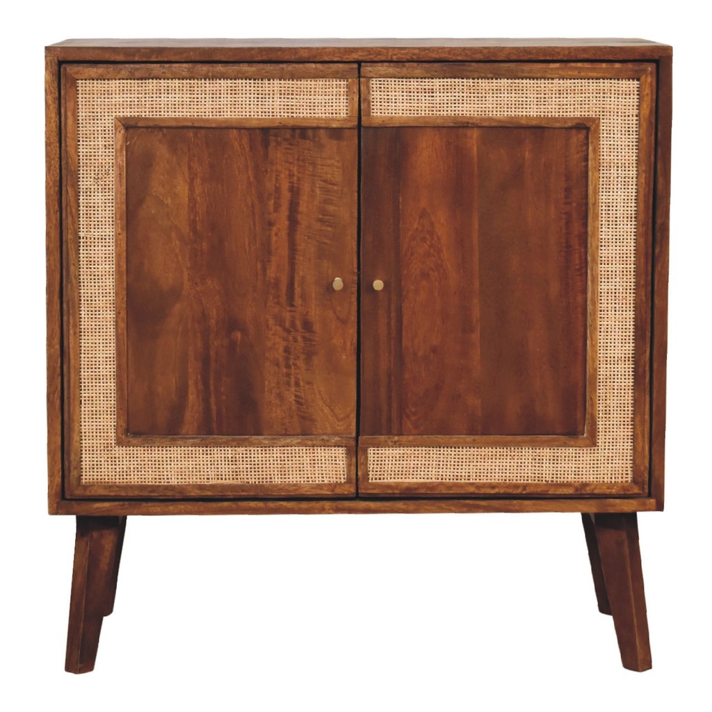 [IN1856] Carved Chestnut Cabinet