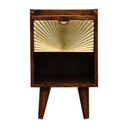 Mini table de chevet Manila Gold avec 1 tiroir