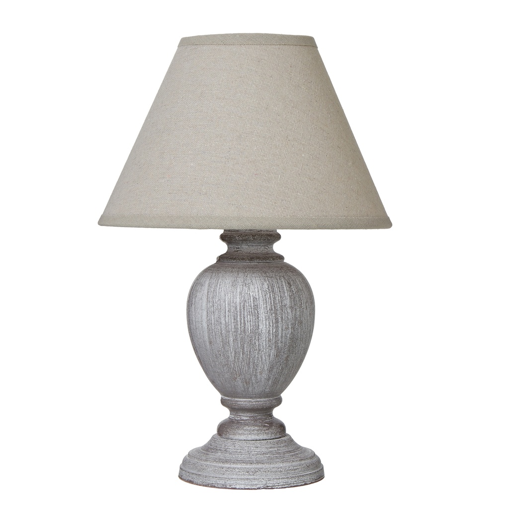 [23882] Otem Urn Table Lamp With Linen Shade