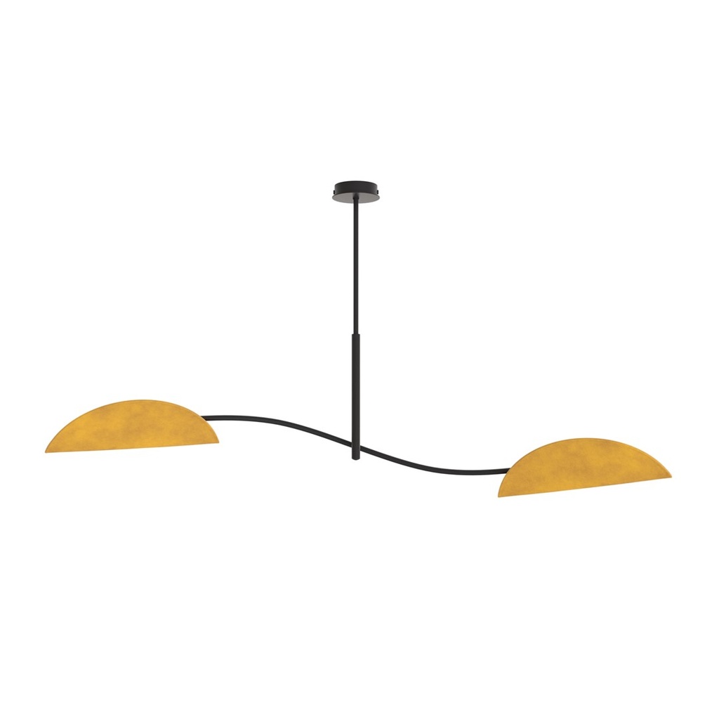 [1460/2] LOTUS 2 BL MUSTARD Deckenleuchte
