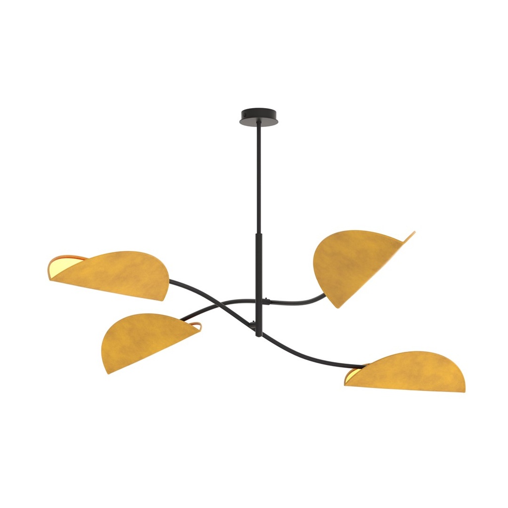 Plafonnier LOTUS 4 BL MOUTARDE