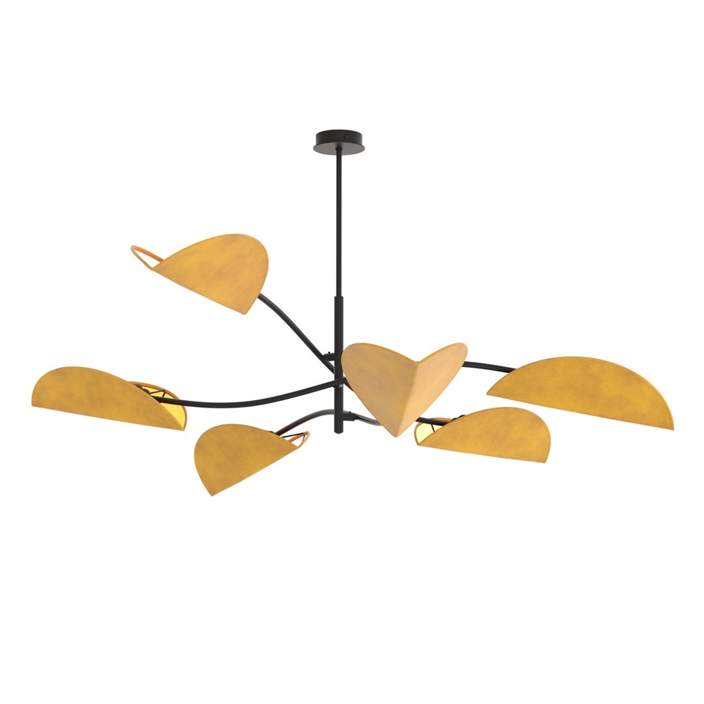 [1460/6] LOTUS 6 BL VERDE Ceiling Lamp