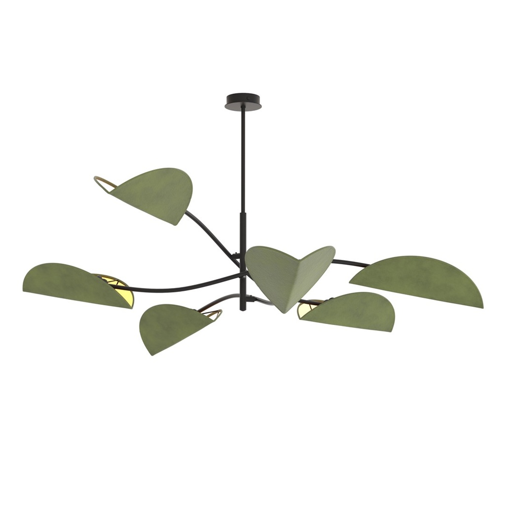 LOTUS 6 BL GREEN Deckenleuchte