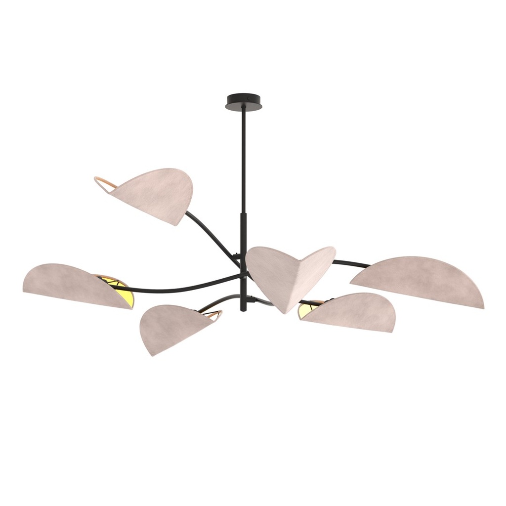 [1462/6] LOTUS 6 BL NATURAL Ceiling Lamp