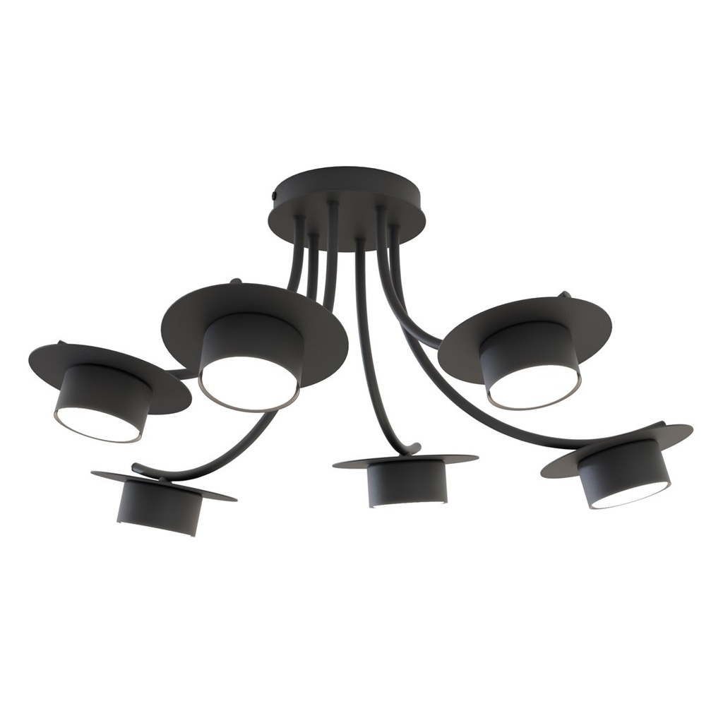 ENSO 6 Black Ceiling Lamp