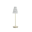 OR7 ERA Plisse Tischlampe aus Carrara-Marmor, komplett handgefertigt in Italien