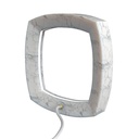 OR3 SELENE Square Table Lamp in Carrara Marble Entirely Handmade in Italy