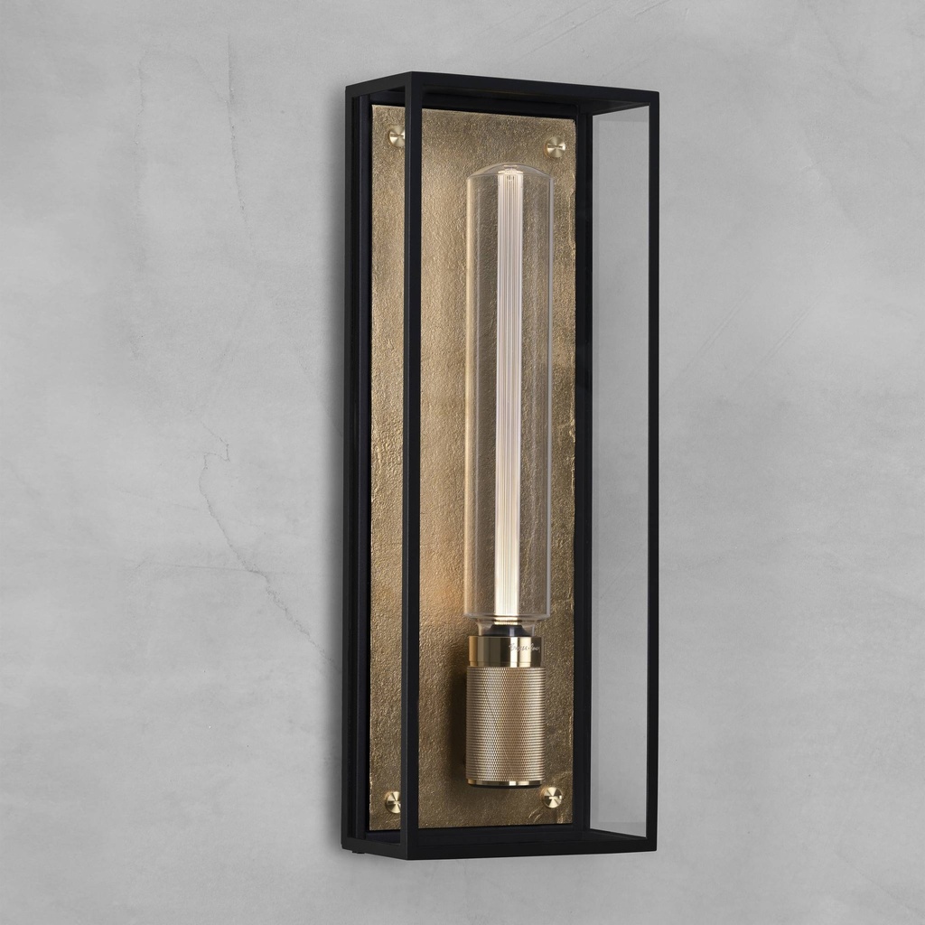 [RCA-052523] Applique murale d'extérieur CAGED WET / WALL / CROSS / LARGE (LAITON)