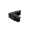 Black left angled power connector