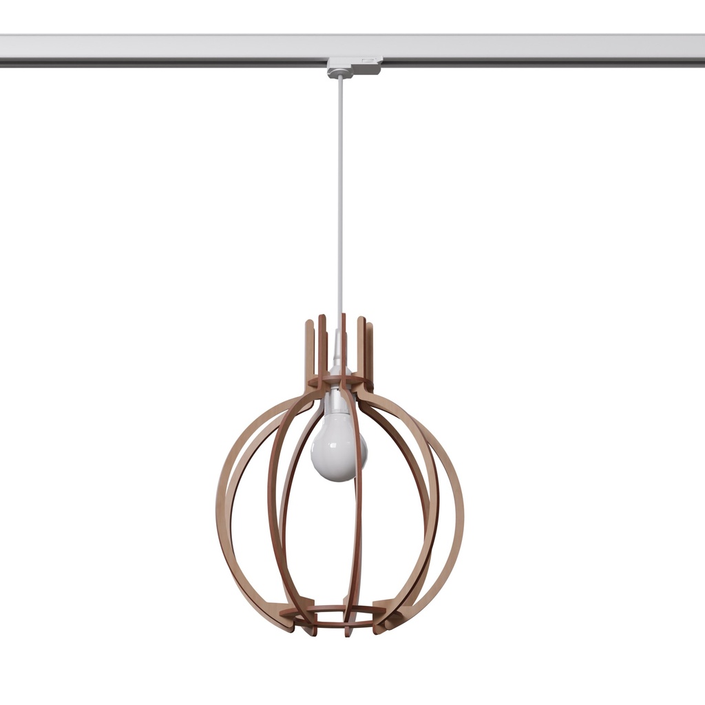 [MYL.00203] Lampe à suspension ORANGE bois naturel E27 3000K 7,5W 620lm #W