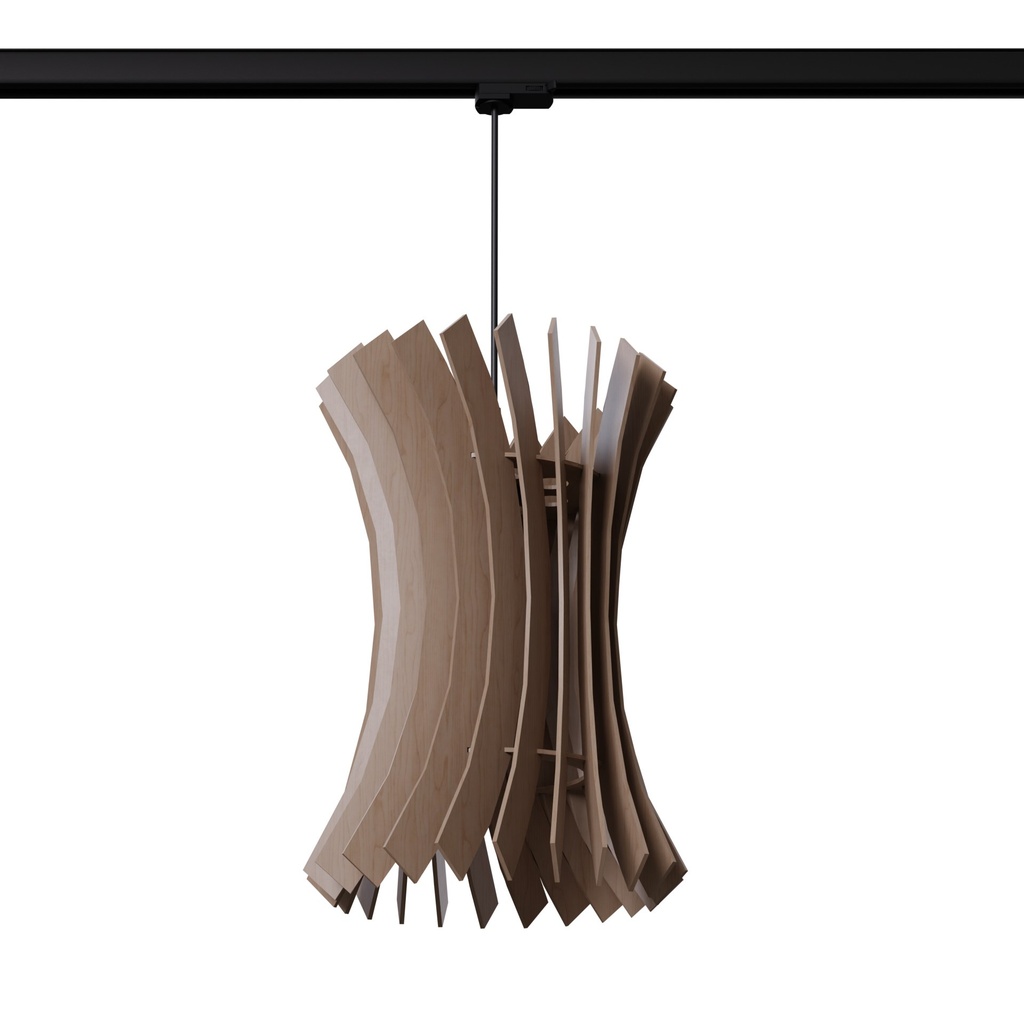 ORIANA wooden pendant lamp E27 3000K 7.5W 620lm #B