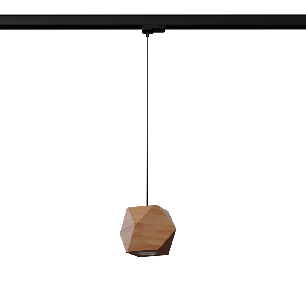 [MYL.00449] Suspension WOODY en bois naturel GU10 3000K 7W 510lm #B