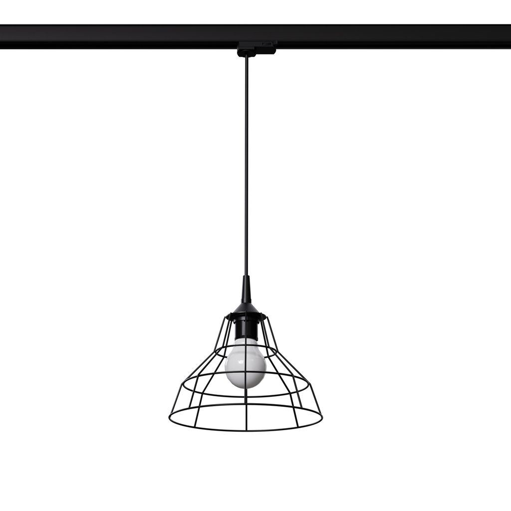 ANATA black E27 suspension lamp