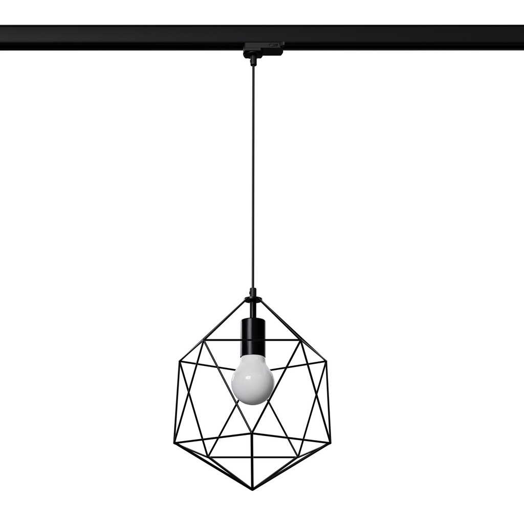 GASPARE pendant lamp black E27