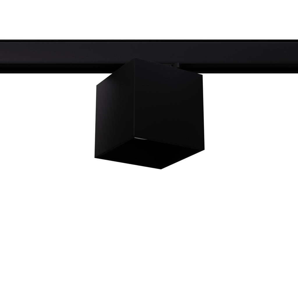 Spot pour rail triphasé QUAD noir GU10