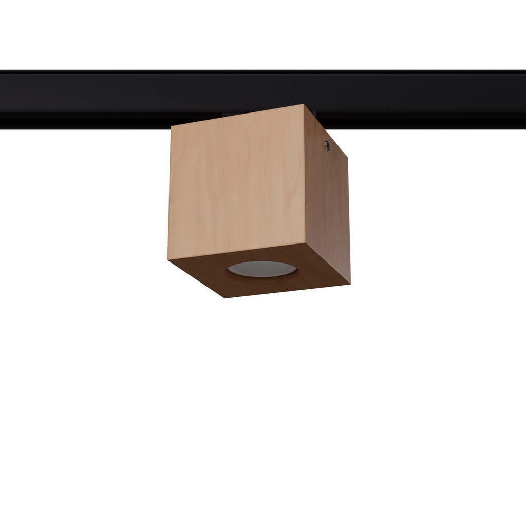 [MYL.00443] Plafonnier QUAD en bois naturel GU10 3000K 7W 510lm #B
