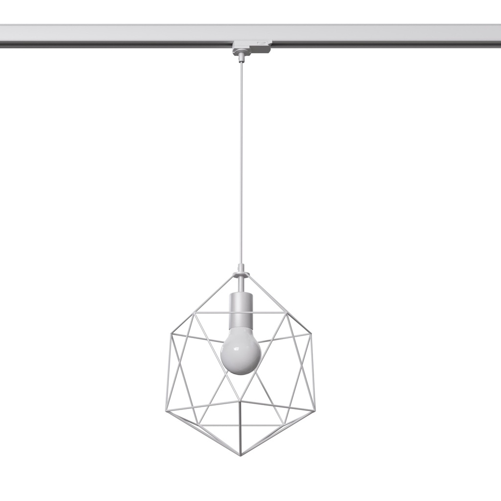 GASPARE pendant lamp white E27 3000K 7.5W 620lm