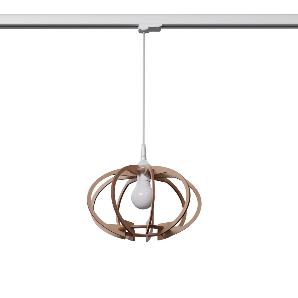 MANDELINO pendant lamp in natural wood E27 4000K 7.5W 690lm #W