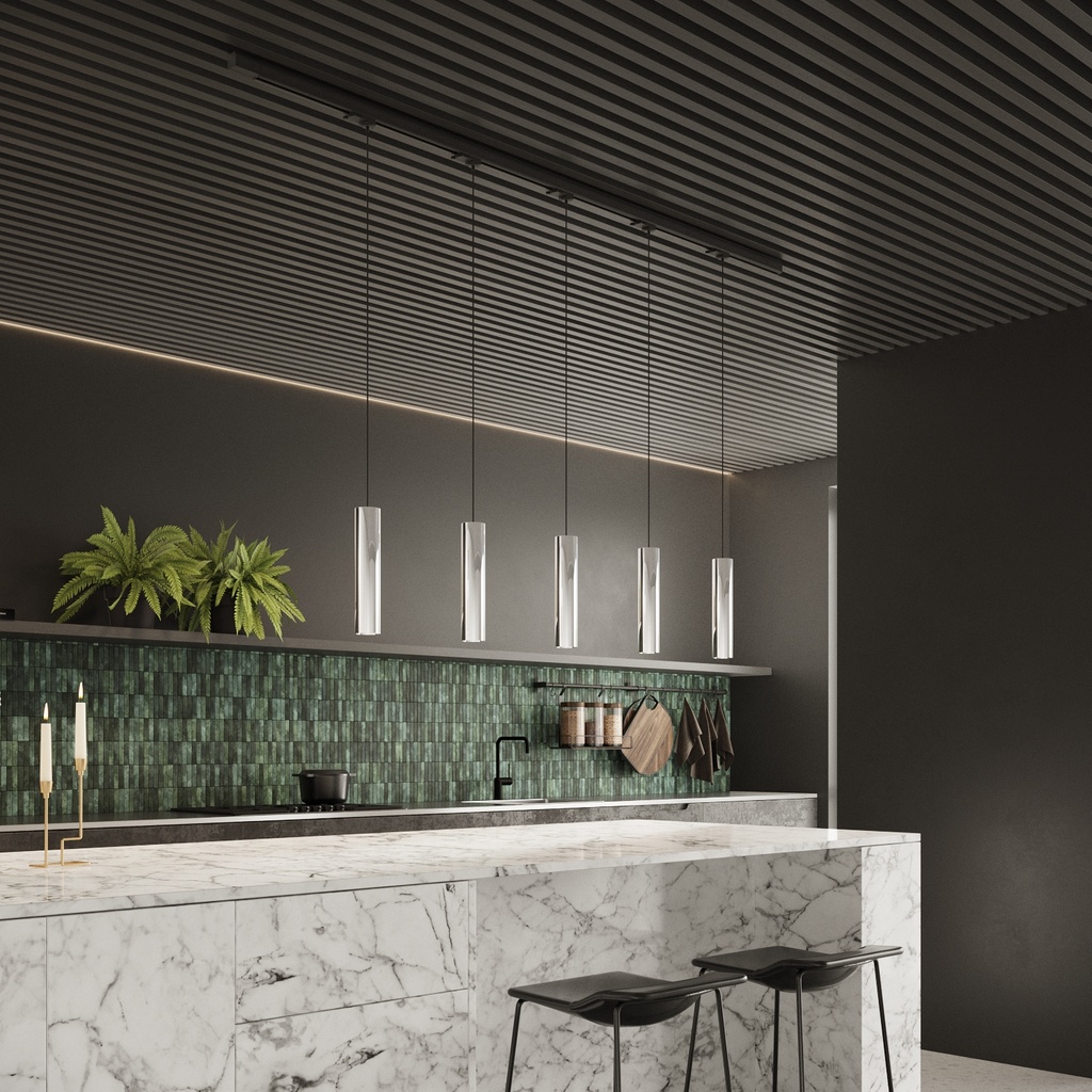 [KIT-MYL-LAGOS-5] Three-phase track lighting suspended LAGOS — 5 light points
